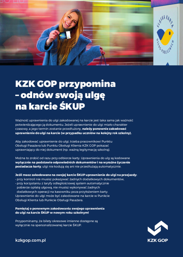 Plakat Karta ŚKUP uczniowie