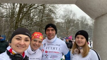 Drużyna Jedynki w grudniowej prowokacji biegowej