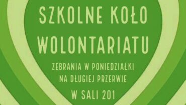 Szkolne Koło Wolontariatu zaprasza do działania