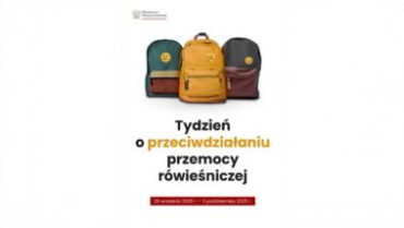 Bierzemy udziała w Ogólnopolskim Tygodniu Przeciwdziałania Przemoсy Rówieśniczej –  29 września – 3 października 2025 r.