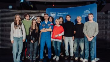 Spotkanie z astronautą Sławoszem Uznańskim-Wiśniewskim