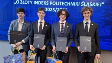 Nasi uczniowie w gronie laureatów  konkursu “O złoty indeks Politechniki Śląskiej”