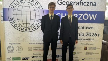 Sukces uczniów w zawodach finałowych  LII Olimpiady Geograficznej